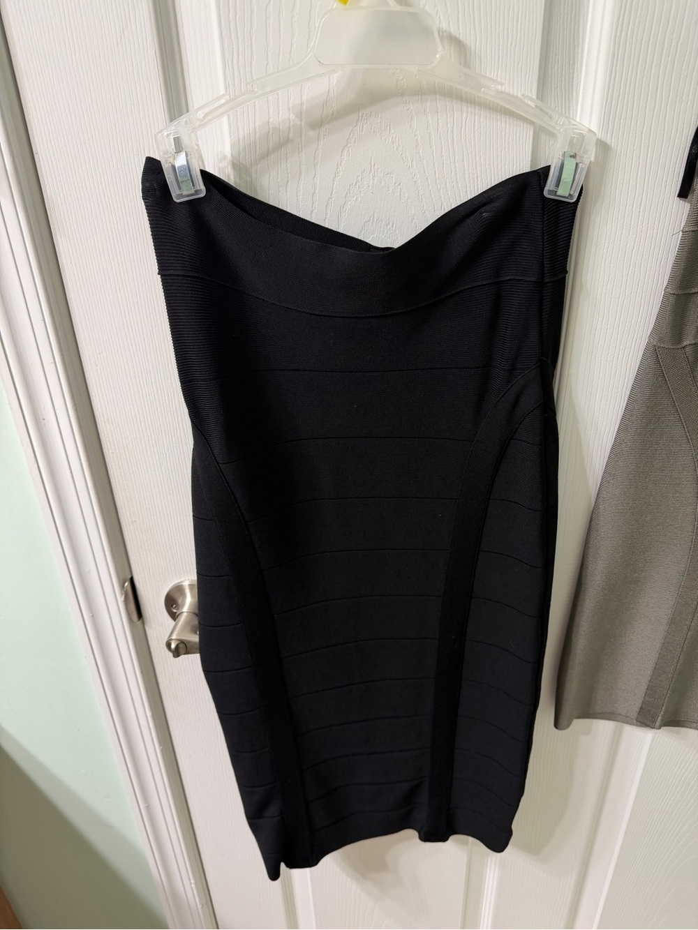 bebe black bandage skirt